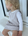 Tothemoon ☾ Tothemoon ☾ - Ziggy dress - V-shaped back - 100% Cotton - Handmade in Holland Clothing Sand / 1Y