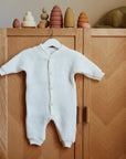 Joha Baby suit - 100% Wool Fleece - Cream Clothing 50