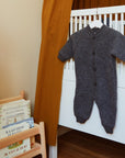 Joha Baby suit - 100% Wool Fleece - Dark Grey Clothing 50