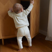 Joha Baby Pants - Ribbed - 100% Wool - Cream Clothing 50