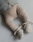 condor Ribbed tights - Earthy colors Socks Sand / 0-3m