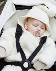 Binibamba Snuggle suit - 100% Wool - Milk Outerwear Small (0-6m)