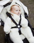 Binibamba Snuggle suit - 100% Wool - Milk Outerwear Small (0-6m)