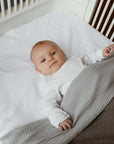 Khasto Baby Blanket - 3 Layers Cotton Cashmere Blankets White