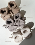 Hvid Hvid x Zoen voor Gust - Booties - 100% Merino wool - Sesame Booties 0-9m