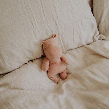 Cuddly hippo - Linen - Small