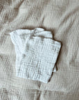 Tothemoon ☾ Tothemoon ☾ - Cotton Gauze Washcloths - Set of 3 - 4 Layers - Handmade Accessoires Clear White