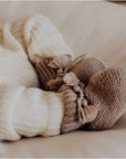 Knitted baby booties - Wool & acrylic