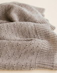 Hvid x Zoen voor Gust - Dora blanket - 100% Merino wool - Thick knit - Sesame