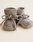 Hvid Hvid Booties - 100% Merino wool Booties Sesame / 0-9m
