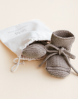 Hvid Hvid x Zoen voor Gust - Booties - 100% Merino wool - Sesame Booties 0-9m