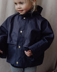 Fairechild Raincoat - 100% Recycled Rain Coats 1-2Y / Falce Indigo