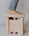Play stool - Beechwood - 8 Sliding parts