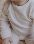 Joha Body - Long Sleeve - 100% Wool Rompers Sesame melange / 50