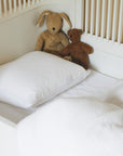 Tothemoon ☾ Tothemoon ☾ - Muslin junior bedding - Duvet cover & pillowcase - 100% Cotton - 140x100cm bedding Clear White
