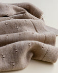 Hvid Bibi blanket - 100% Merino wool - Medium thick knit