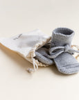 Hvid Hvid Booties - 100% Merino wool Booties Sesame / 0-9m