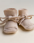 Hvid Hvid Booties - 100% Merino wool Booties Oat / 0-9m