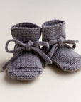 Hvid Hvid Booties - 100% Merino wool Booties Otter / 0-9m