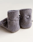 Hvid Hvid Booties - 100% Merino wool Booties Sesame / 0-9m