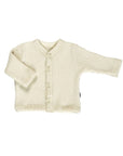 Joha Cardigan - Ribbed - 100% Wool - Cream Clothing 50