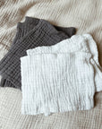 Tothemoon ☾ Tothemoon ☾ - Cotton Gauze Washcloths - Set of 3 - 4 Layers - Handmade Accessoires Clear White