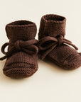 Hvid Hvid Booties - 100% Merino wool Booties Sesame / 0-9m