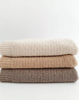 Hvid Hvid Dora blanket - 100% Merino wool - Thick knit Blankets Sesame