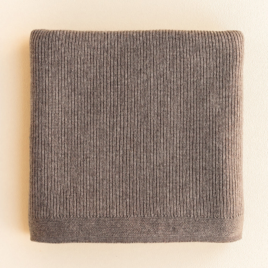Hvid Felix blanket - 100% Merino wool - Medium thick knit