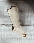 condor Ribbed knee socks - Earthy Colors Socks Cream / 3-6m