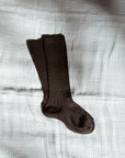condor Ribbed knee socks - Earthy Colors Socks Dark Grey / 3-6m
