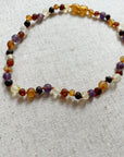 Amber Amber necklace - Baby & child - 32 cm Accessoires Mixed with Amethyst
