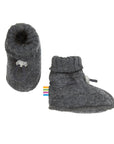 Joha Baby Booties - Wool Fleece Booties Dark grey / 60