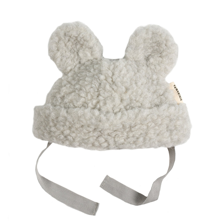 Teddy Hat - 100% Wool - Cloud