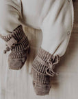Hirsch Natur Baby socks - 100% Organic wool - Sesame Booties Sesame / 0-3m