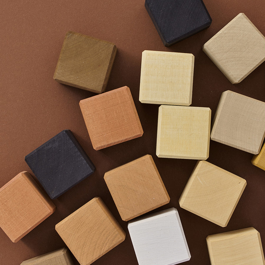 Wooden Cubes - Skin Tones - Handmade