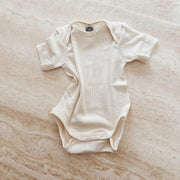 Cosilana Body - Short sleeve - wool, silk & cotton Rompers Natural / 50-56