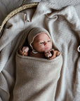Newborn bonnet - 100% Merino wool