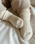 condor Ribbed Socks - Earthy Colors Socks Cream / 6-12m