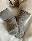 condor Ribbed Socks - Earthy Colors Socks Grey Melange / 3-6m
