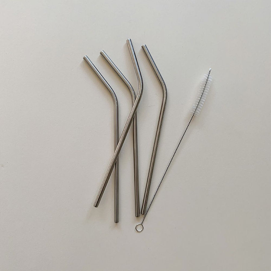 Reusable straws - Steel - 4-Pack