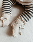 Hvid Hvid Booties - 100% Merino wool Booties Sesame / 0-9m