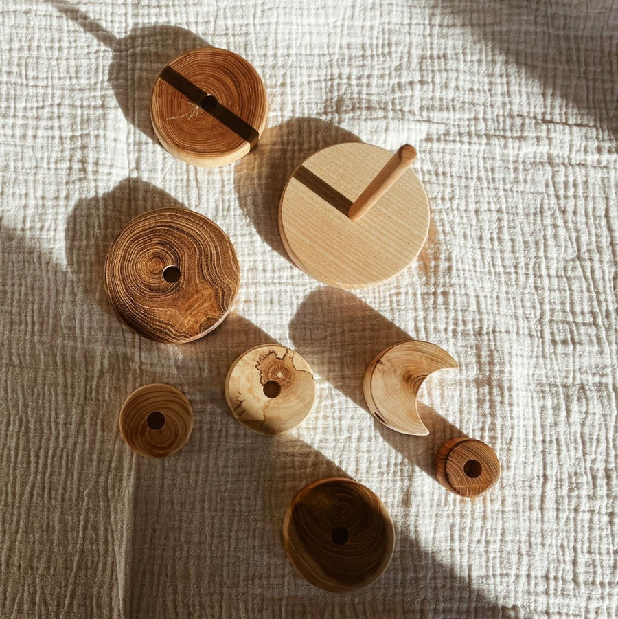 Tothemoon Stacking Tower - Wood - Handmade