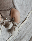 Hvid Hvid Booties - 100% Merino wool Booties Sesame / 0-9m