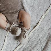Hvid Hvid Booties - 100% Merino wool Booties Sesame / 0-9m