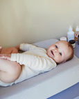 Tothemoon ☾ Tothemoon ☾ - Muslin Changing pad cover- Handmade in Holland changing mats & basket Cloudy Grey
