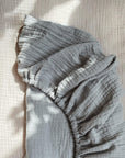 Tothemoon ☾ Tothemoon ☾ - Muslin Changing pad cover- Handmade in Holland changing mats & basket Cloudy Grey