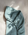 Tothemoon ☾ Tothemoon ☾ - Muslin Changing pad cover- Handmade in Holland changing mats & basket Cloudy Grey
