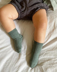 condor Ribbed Socks - Earthy Colors Socks Ocean Green / 3-6m