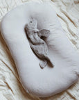 Tothemoon ☾ Tothemoon ☾ - Muslin Changing pad cover- Handmade in Holland changing mats & basket Cloudy Grey